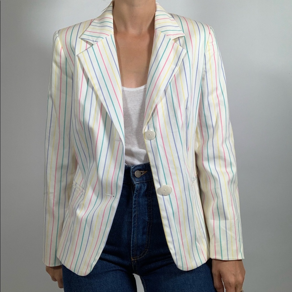 Vintage 80s Rainbow Blazer